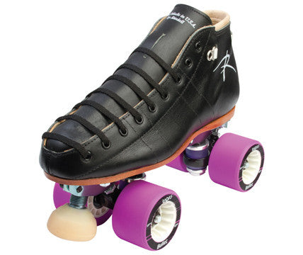 Riedell Torch 495, Reactor Pro, Bullet wheels, Moonwalker stop, Zenith Kwik bearings