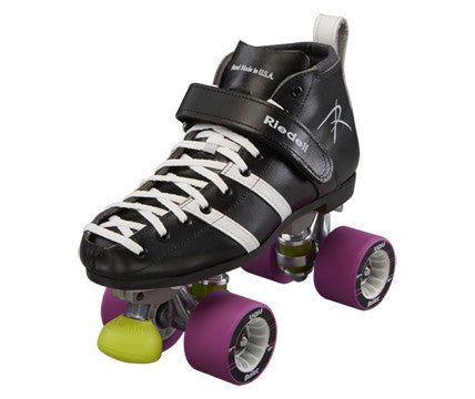 Riedell Wicked - 265 boot, Rival plate, Bullet wheels, Moonwalker toe stops
