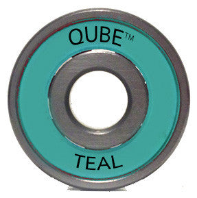 Qube Teal Bearings 8mm ABEC 5